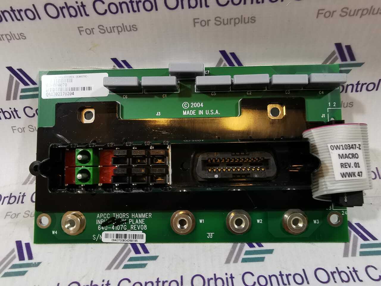 APCC 640-4107G Rev 08 APCC 640-4107G Rev08 - Thors Hammer Input Back Plane 640-4107G Rev08 2