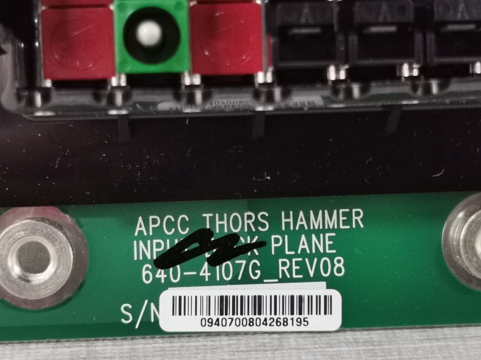 ASSY 0J-0P4070 ASSY PM BACKPLANE TH 0J-0P4070 SERIAL# QA1702170204 2