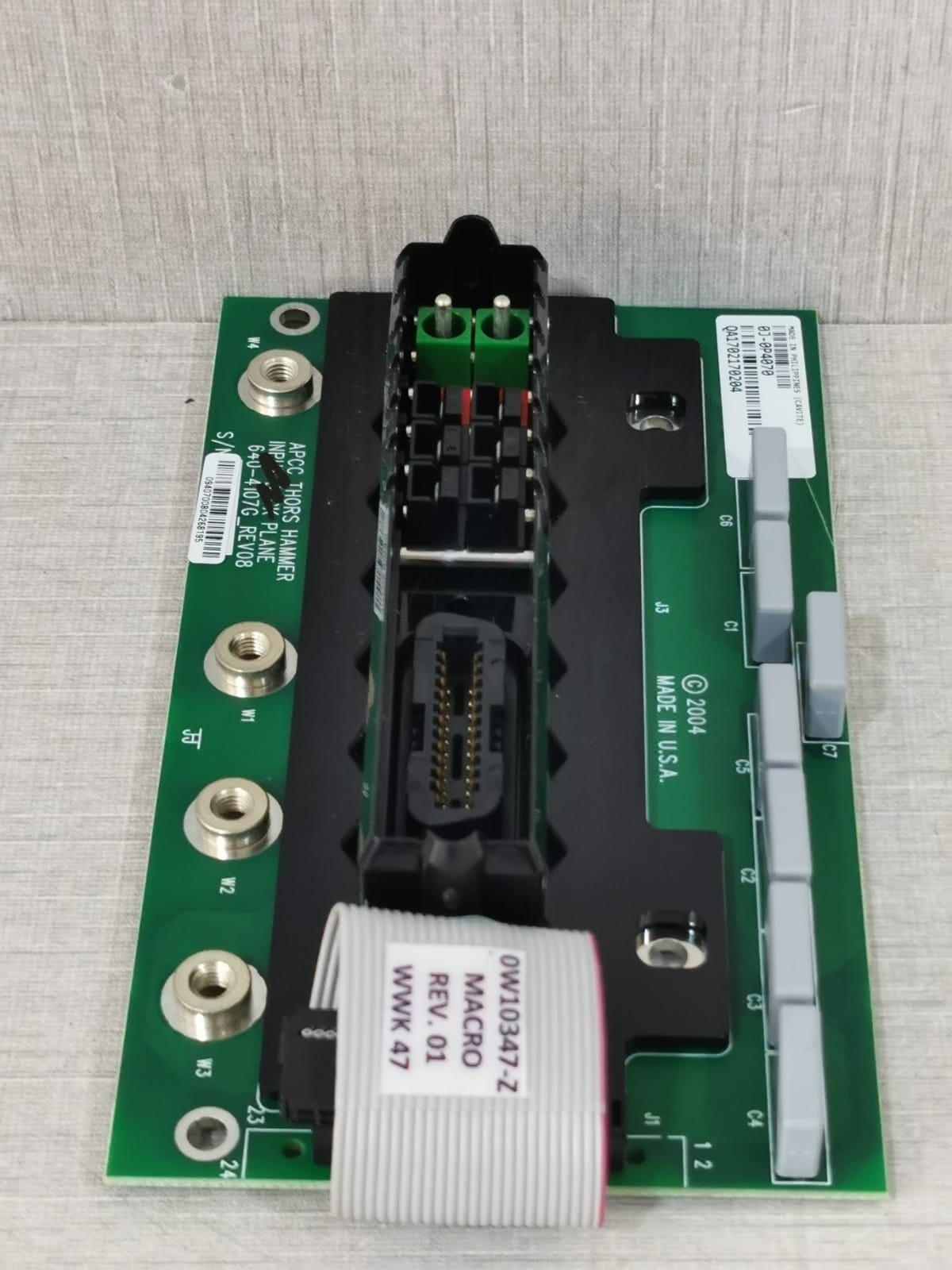 ASSY 0J-0P4070 ASSY PM BACKPLANE TH 0J-0P4070 SERIAL# QA1702170204 4