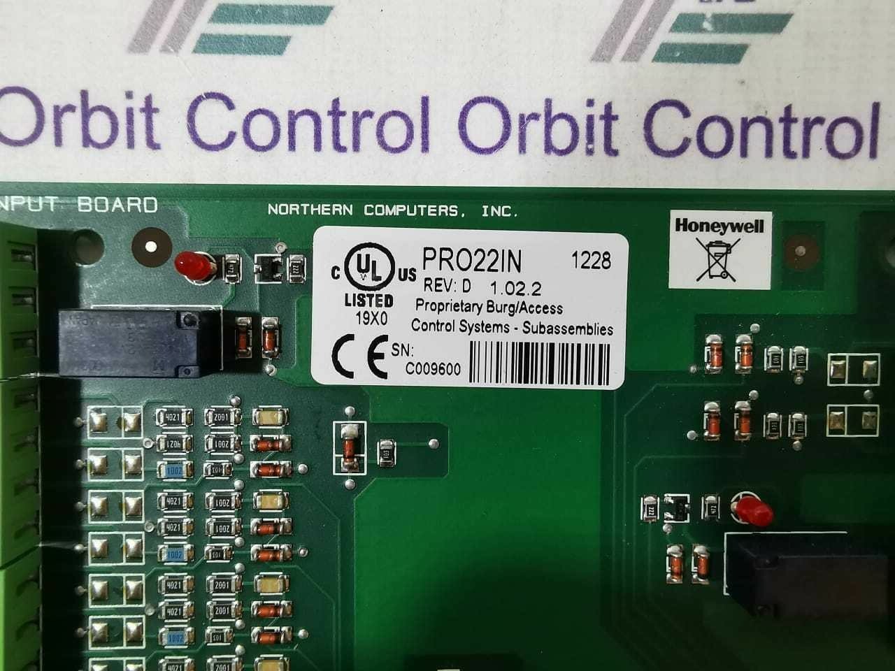 Honeywell PRO22IN REV.D 1.02.2 HONEYWELL PRO22IN REV.D 1.02.2 MAIN PCB BOARD CONTROL SYSTEM 3
