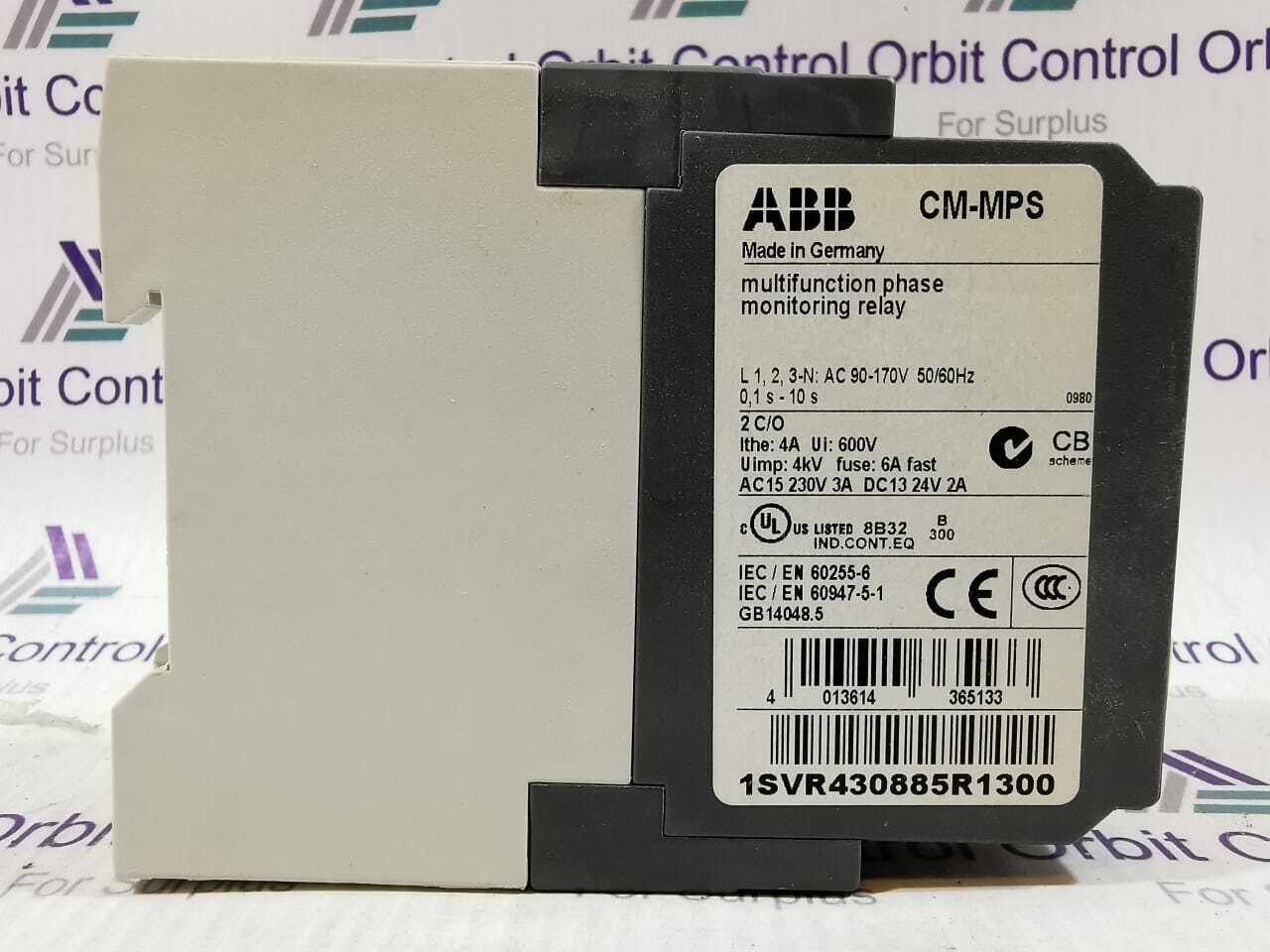 ABB CM-MPS ABB CM-MPS MONITORING RELAY 1SVR430885R1300 4