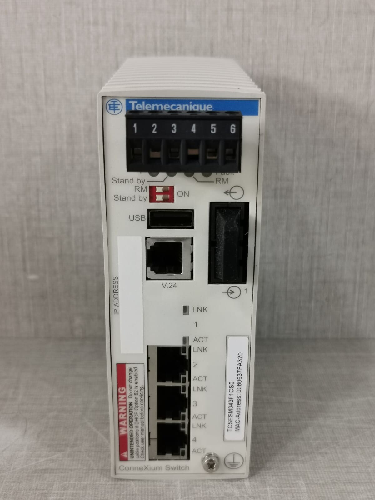 Schneider Electric TCSESM043F1CS0 TELEMECANIQUE by SCHNEIDER ELECTRIC TCSESM043F1CS0 CONNEXIUM MANAGED SWITCH 3