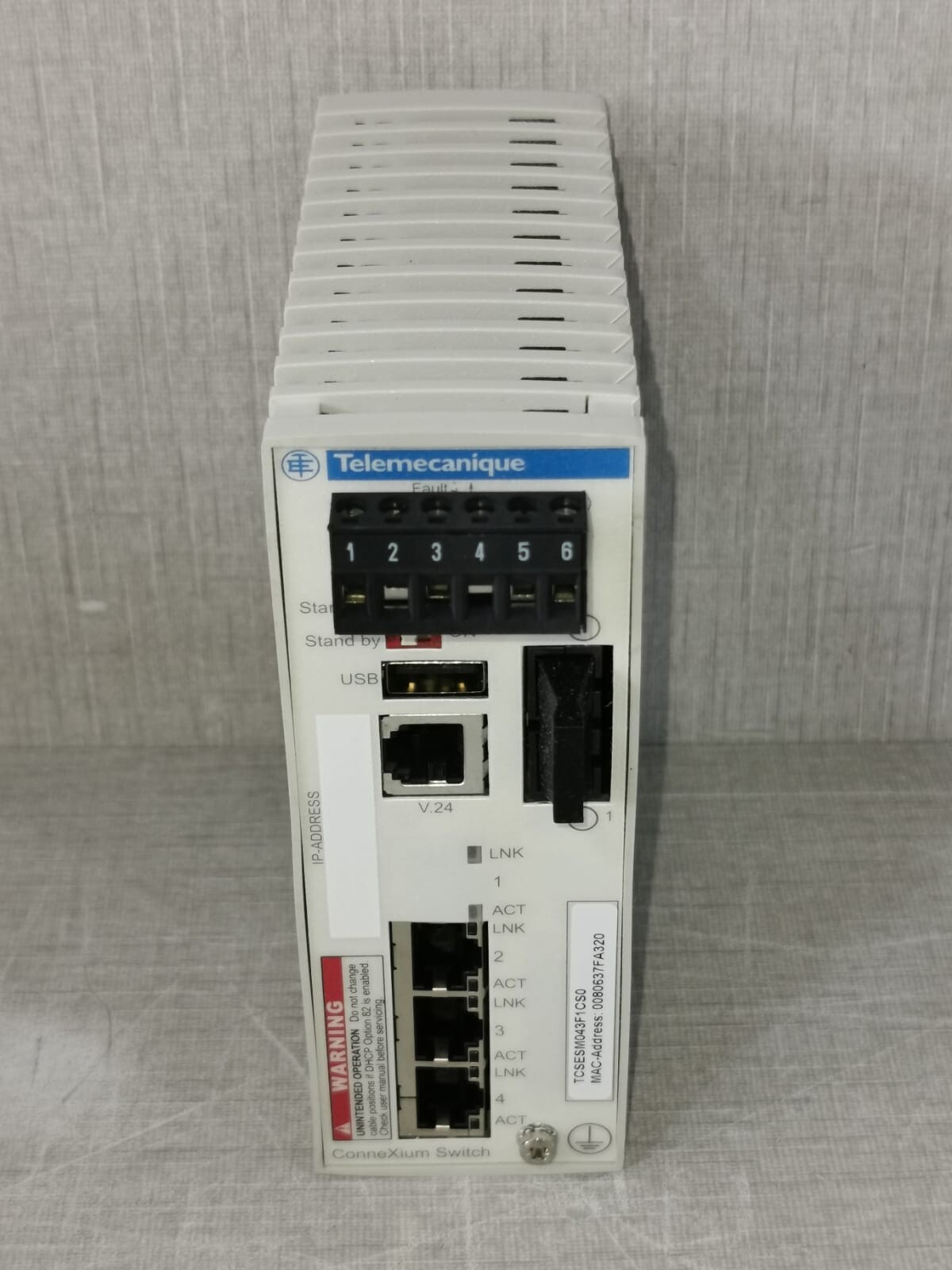 Schneider Electric TCSESM043F1CS0 TELEMECANIQUE by SCHNEIDER ELECTRIC TCSESM043F1CS0 CONNEXIUM MANAGED SWITCH 4