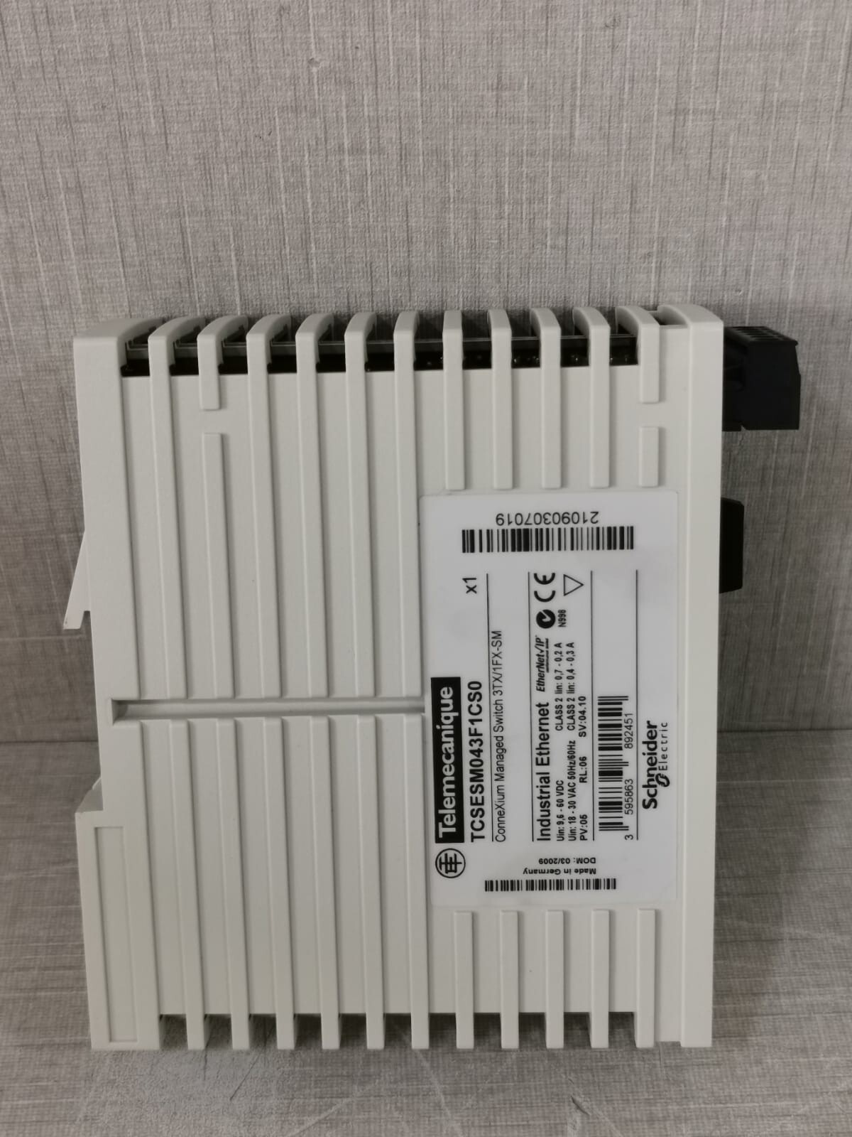 Schneider Electric TCSESM043F1CS0 TELEMECANIQUE by SCHNEIDER ELECTRIC TCSESM043F1CS0 CONNEXIUM MANAGED SWITCH 8