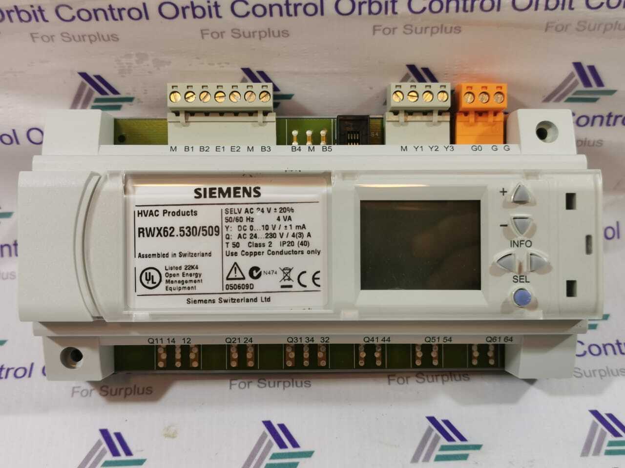 Siemens RWX62.530/509 SIEMENS RWX62.530/509 SEL AC 24V 50/60HZ 4VA HVAC PRODUCTS 5