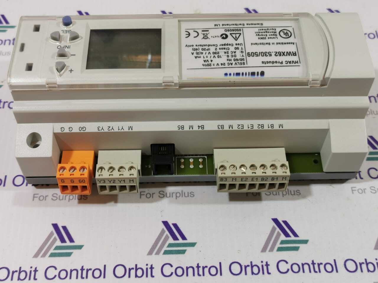 Siemens RWX62.530/509 SIEMENS RWX62.530/509 SEL AC 24V 50/60HZ 4VA HVAC PRODUCTS 6