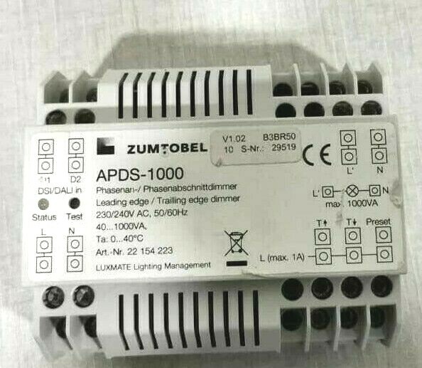 ZUMTOBEL APDS-1000 ZUMTOBEL APDS-1000 LUXMATE LIGHTING MANAGEMENT 2