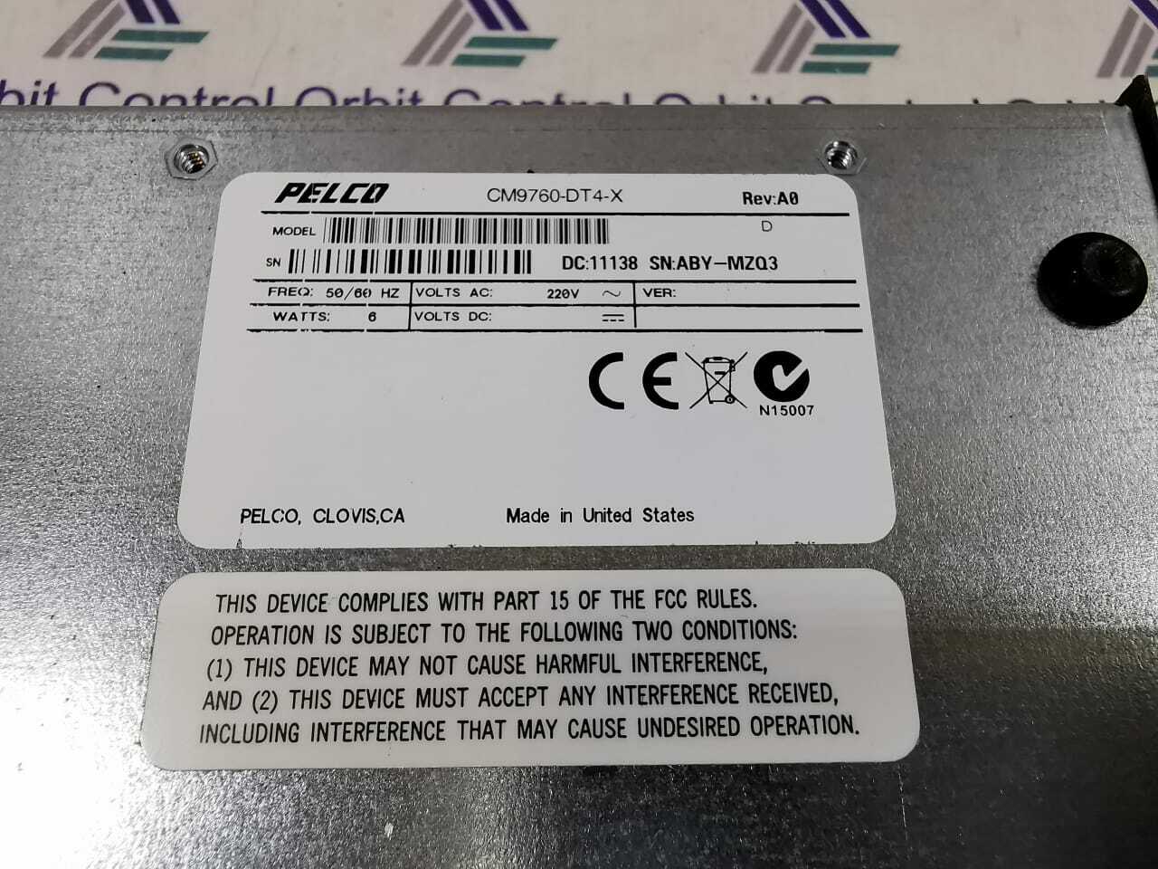 Pelco CM9760-DT4-X PELCO CM9760-DT4-X DATA TRANSLATOR -WITH SOILED 3