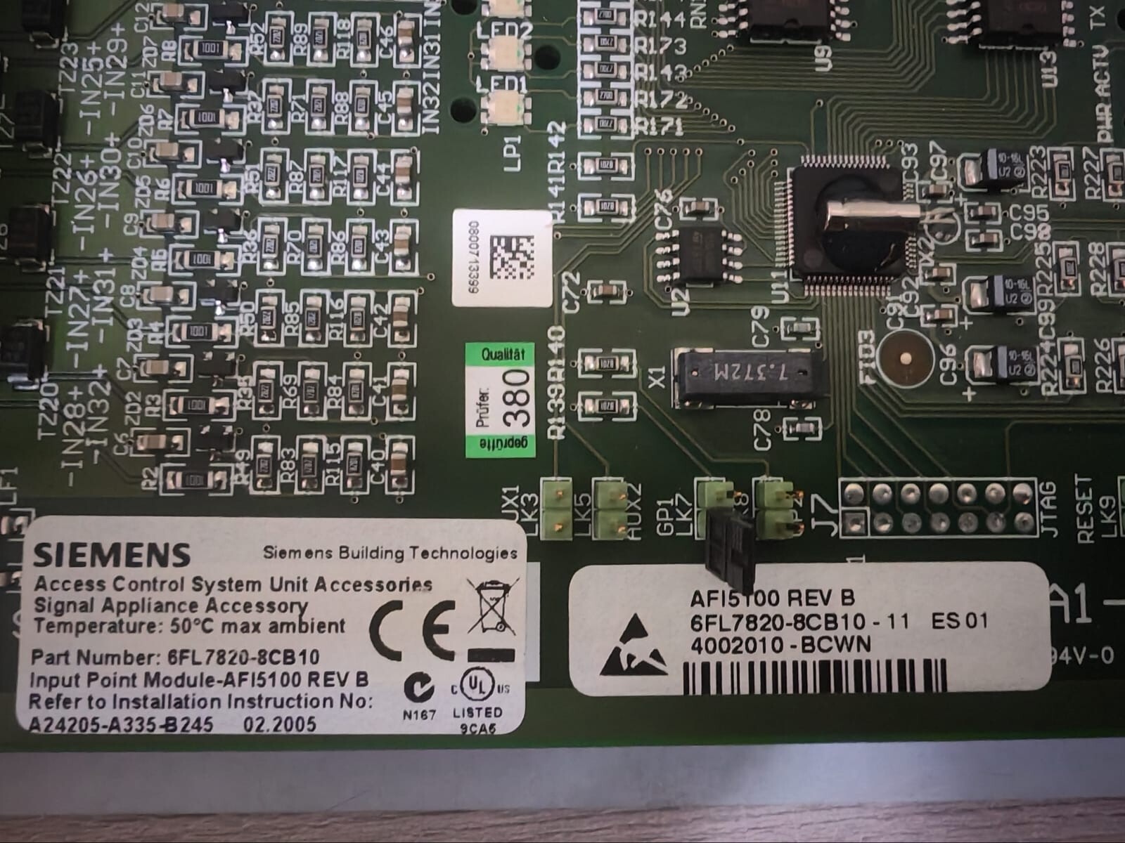 Siemens 6FL7820-8CB10 SIEMENS AFI5100 CONTROL SYSTEM UNIT 6FL7820-8CB10 5