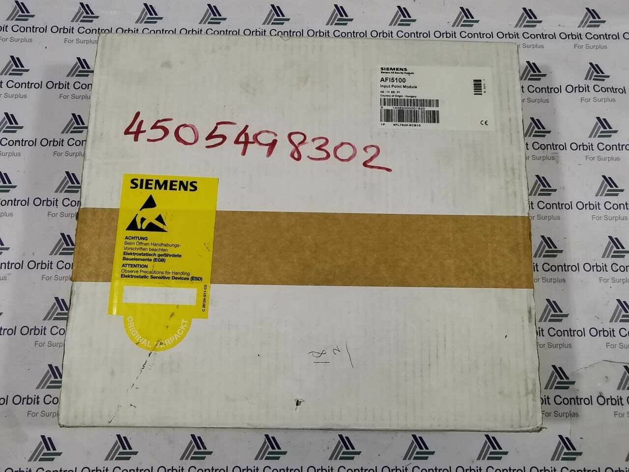 Siemens 6FL7820-8CB10 SIEMENS AFI5100 CONTROL SYSTEM UNIT 6FL7820-8CB10 9