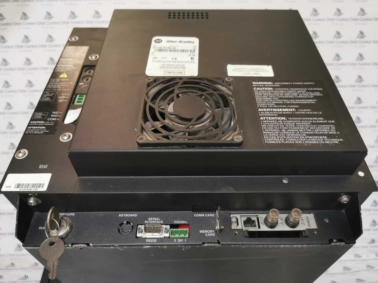 ALLEN BRADLEY 2711E-K14C15 Allen Bradley Panelview 1400e 2711E-K14C15 Ser G Rev C FRN 5.16 6