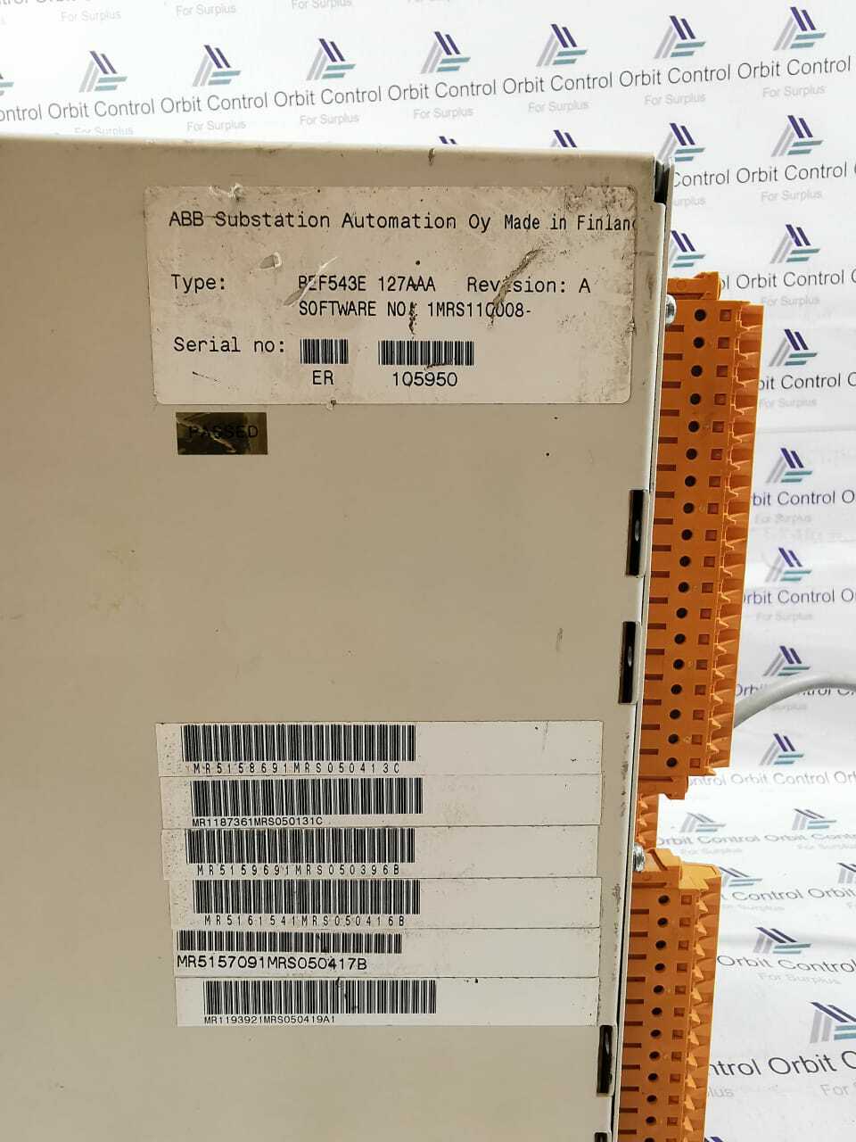ABB REF 543 ABB REF 543 FEEDER TERMINAL DISPLAY MODULE 3
