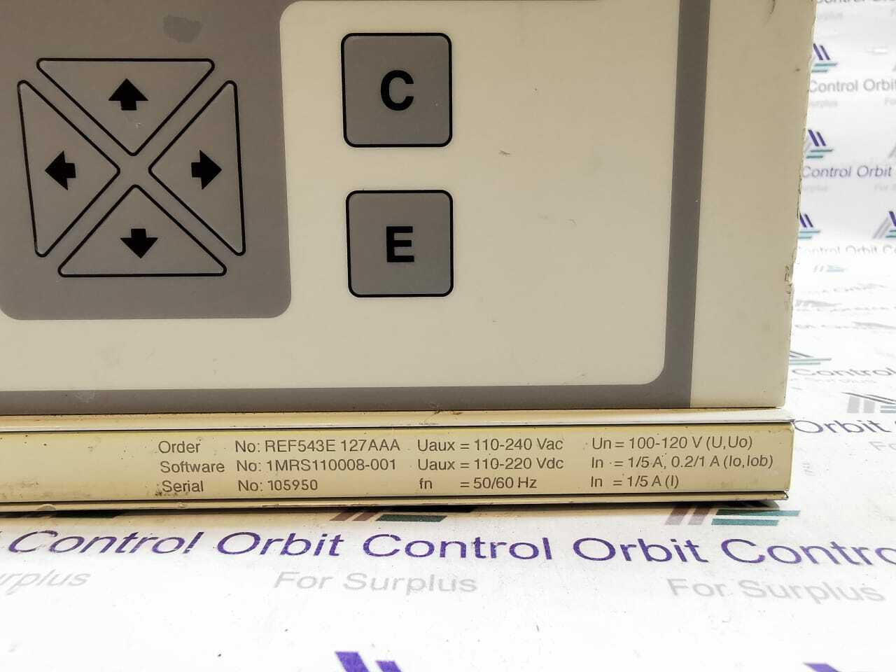 ABB REF 543 ABB REF 543 FEEDER TERMINAL DISPLAY MODULE 8