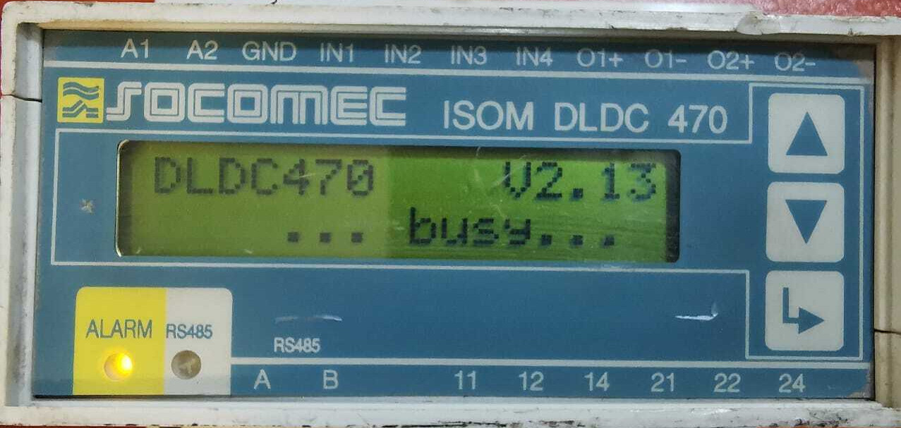 SOCOMEC ISOM DLDC 470 / DLDC470 CONTROL UNIT - TESTED OK
