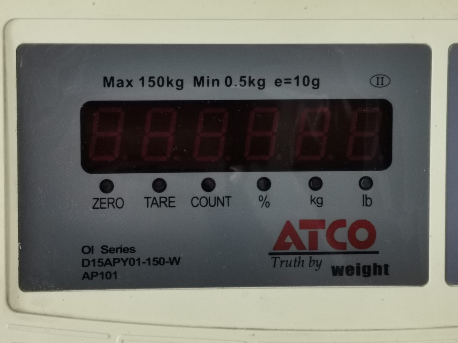 ATCO D15APY01-150-W ATCO D15APY01-150-W Electronic Flatform Scale - Max. 150kg - Min. 0.5kg 2