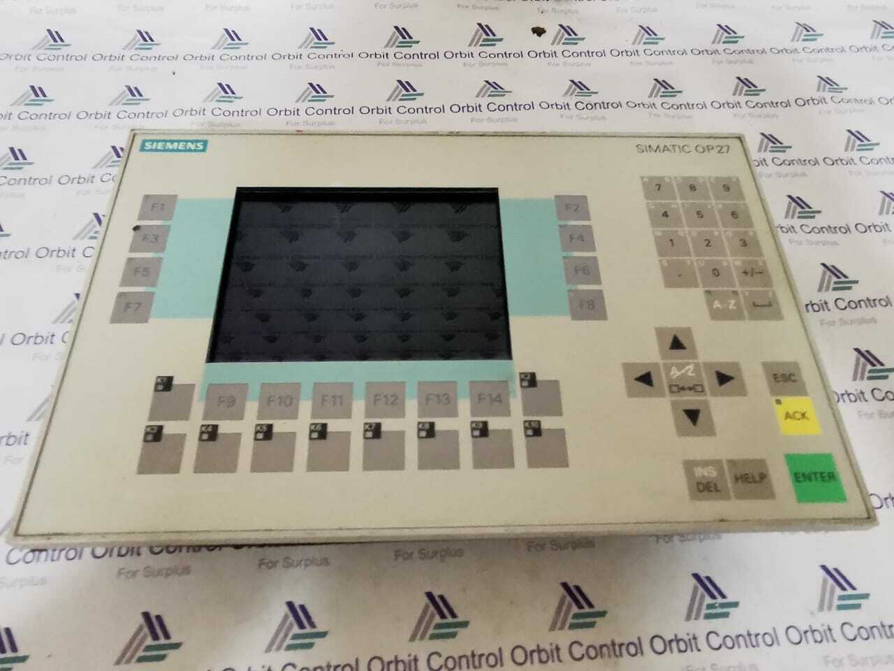 Siemens 6AV3627-AJK00-0AX0 SIEMENS SIMATIC OP27 6AV3627-AJK00-0AX0 6