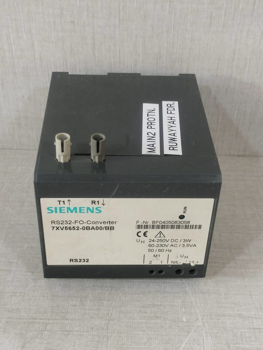 Siemens 7XV5652-0BA00/BB SIEMENS RS232-FO-CONVERTER 7XV5652-0BA00/BB 24-250V 5