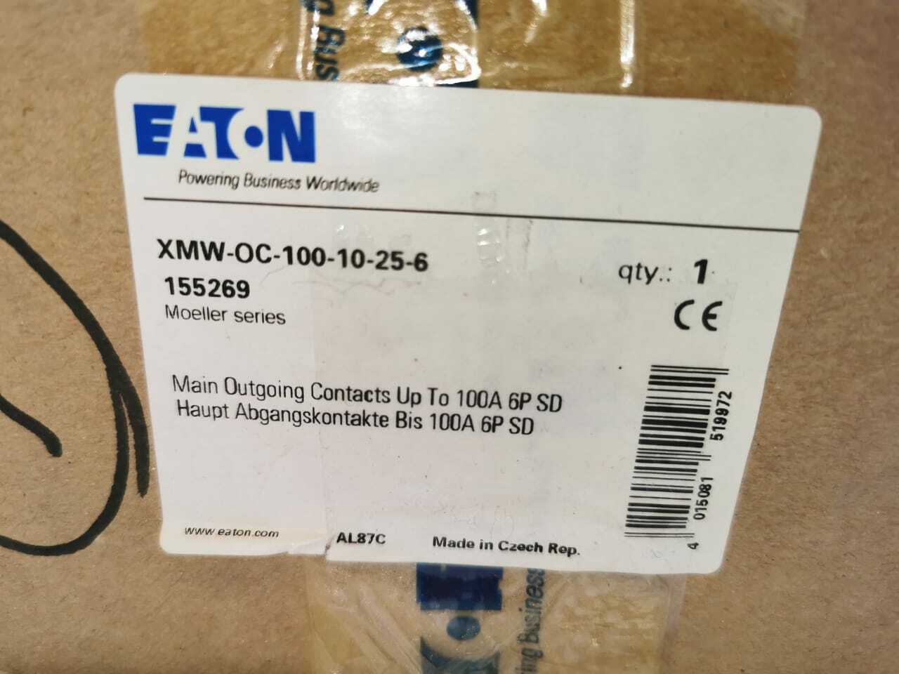 EATON XMW-OC-100-10-25-6 155269 EATON XMW-OC-100-10-25-6 155269 MOELLER SERIES 6
