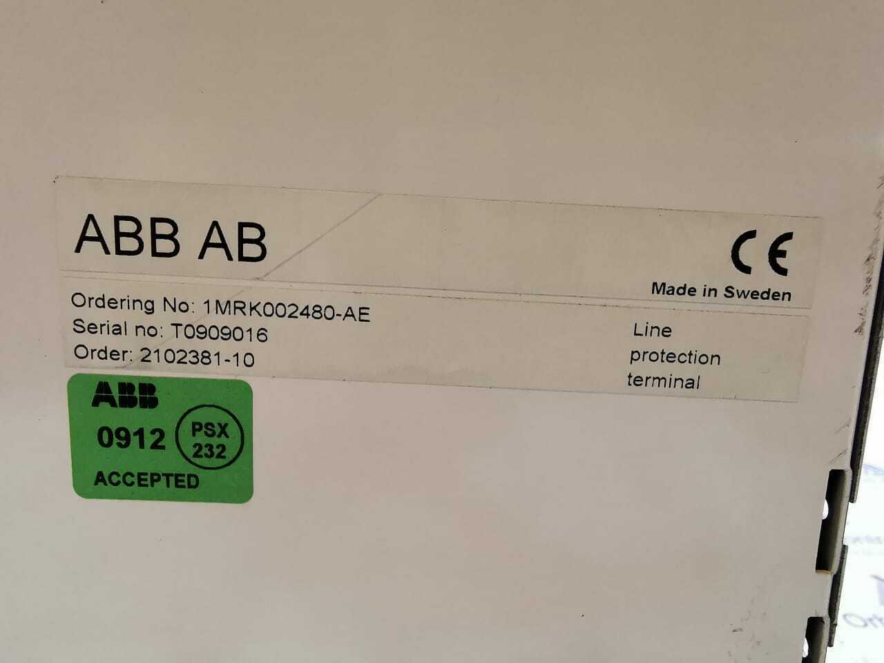 ABB MRK002480-AE ABB REL 551 Line Protection Terminal MRK002480-AE 3