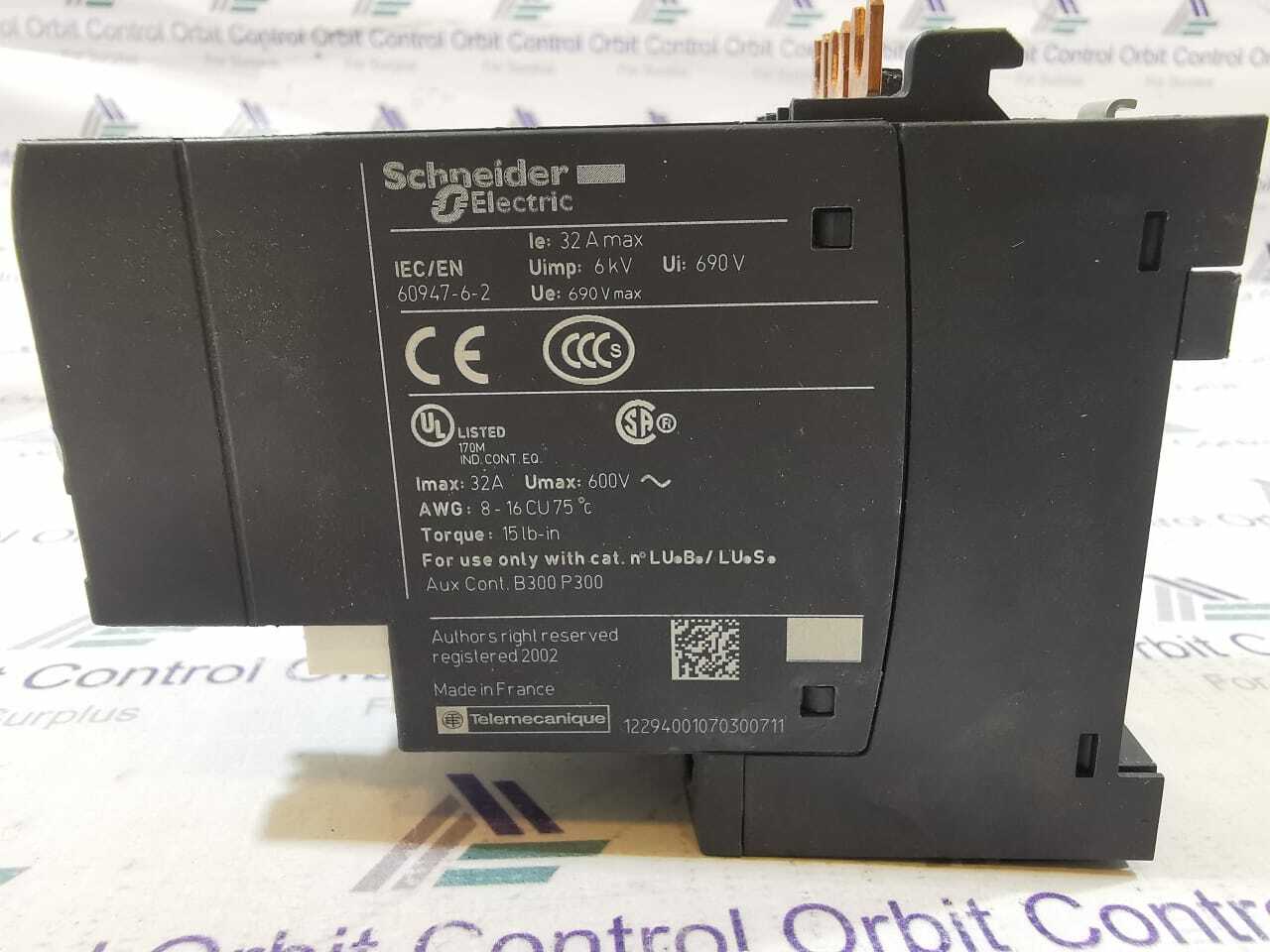 SCHNEIDER ELECTRIC LU2MB0FU SCHNEIDER ELECTRIC LU2MB0FU TeSysy-036380 4
