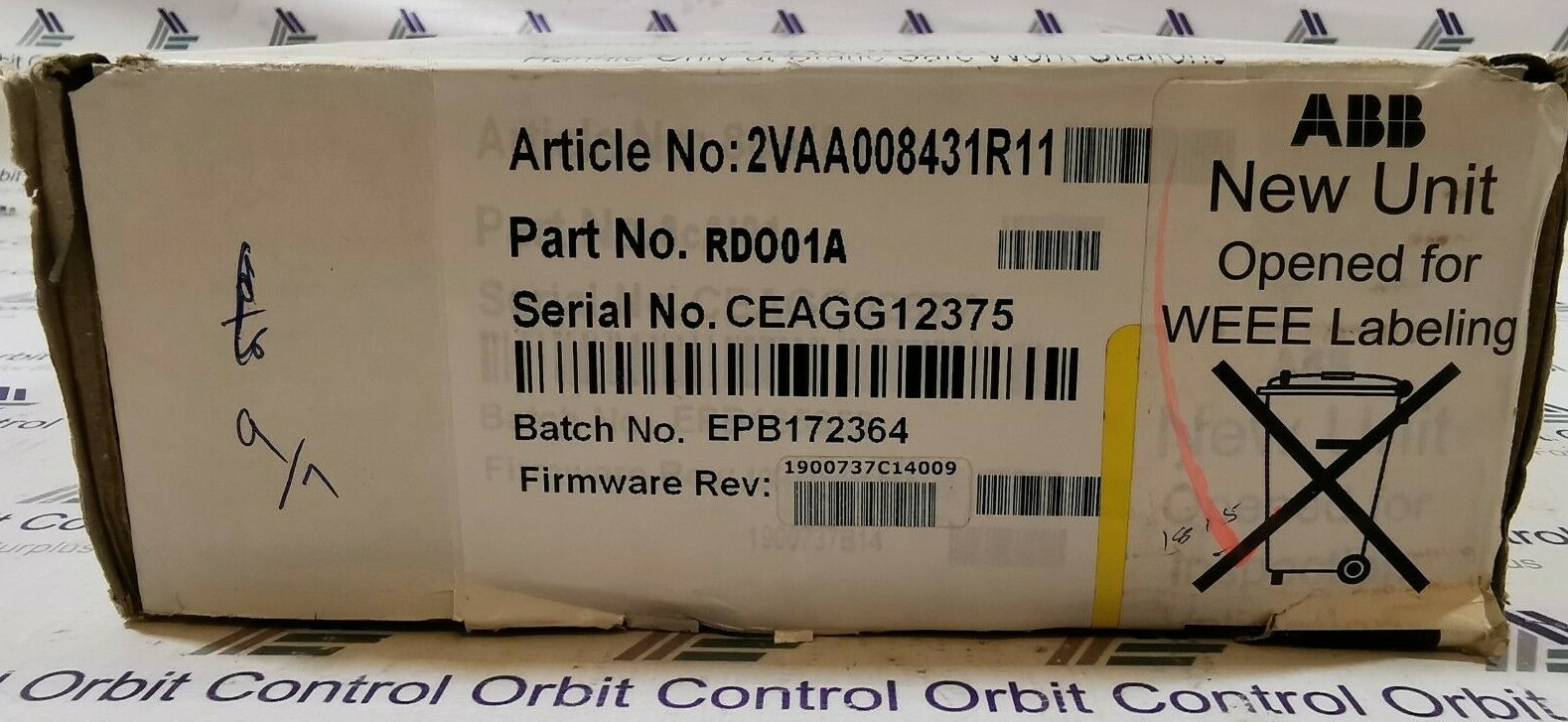 ABB RDO01A ABB RDO01A, 2VAA008431R11 Red. DO 16-CH, 24 VDC 15A Symphony Plus Digital output 3