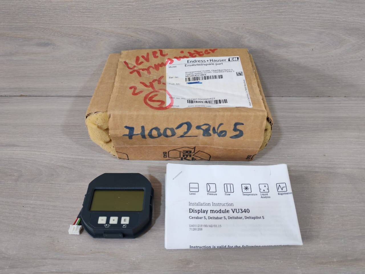 ENDRESS+HAUSER 71002865/71204229 V02.02.1 SPARE PART