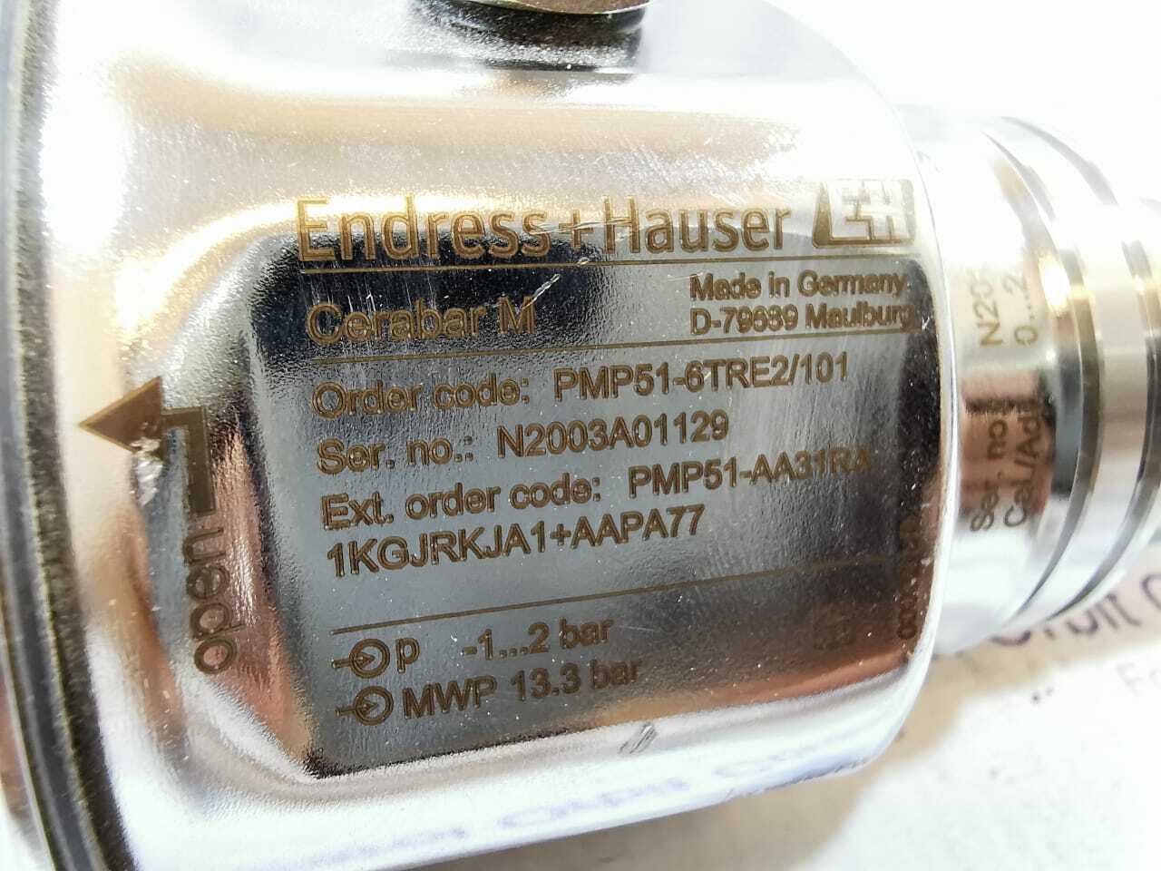 Endress+Hauser PMP51-6TRE2/101 Endress+Hauser PMP51-6TRE2/101 Cerabar M Digital Pressure Transmitter 6