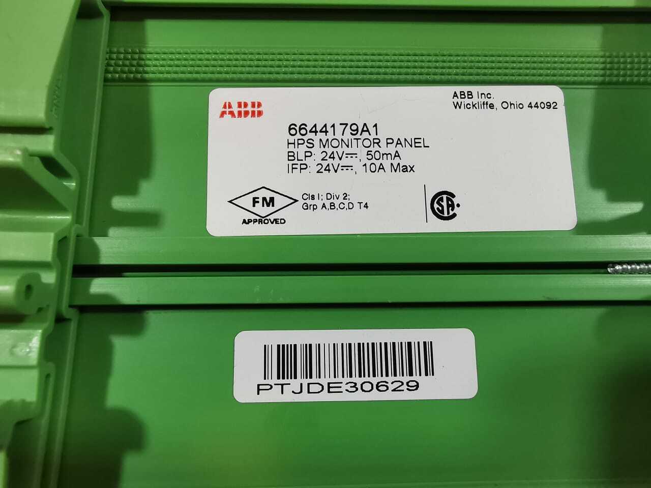 ABB 6644179A1 ABB 6644179A1 HPS MONITOR PANEL 4