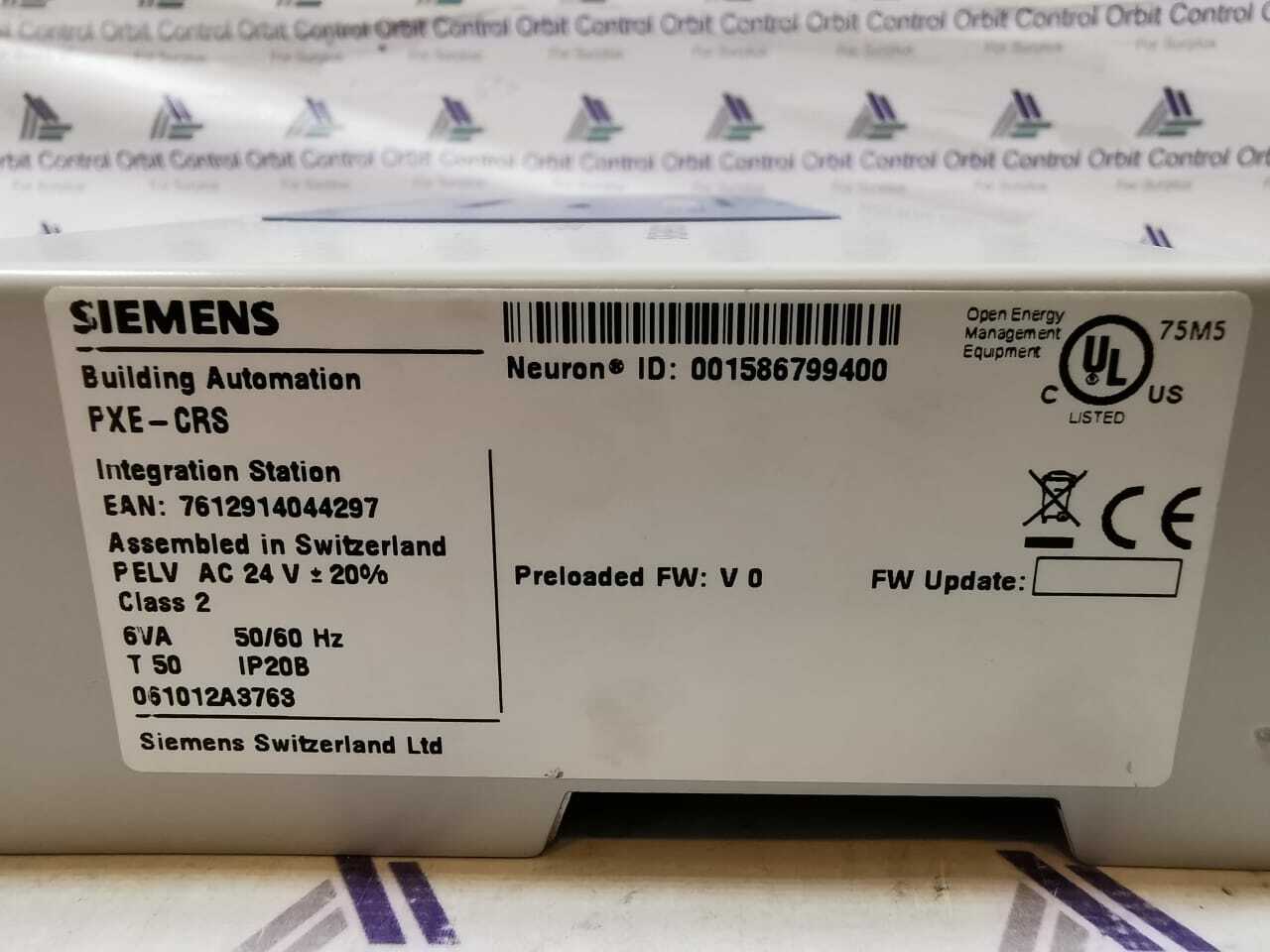 Siemens PXE-CRS SIEMENS PXE-CRS Building Automation 5