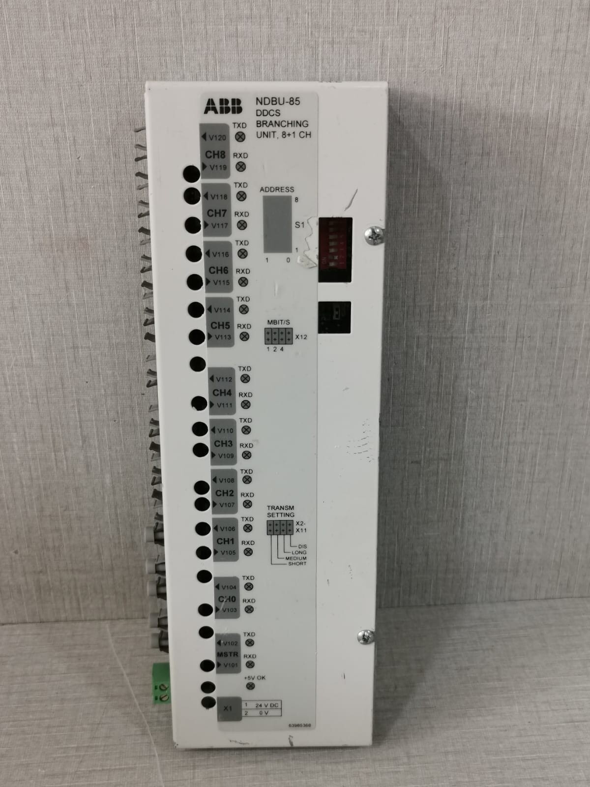 ABB NDBU-85 DDCS BRANCHING UNIT 8+1 CH