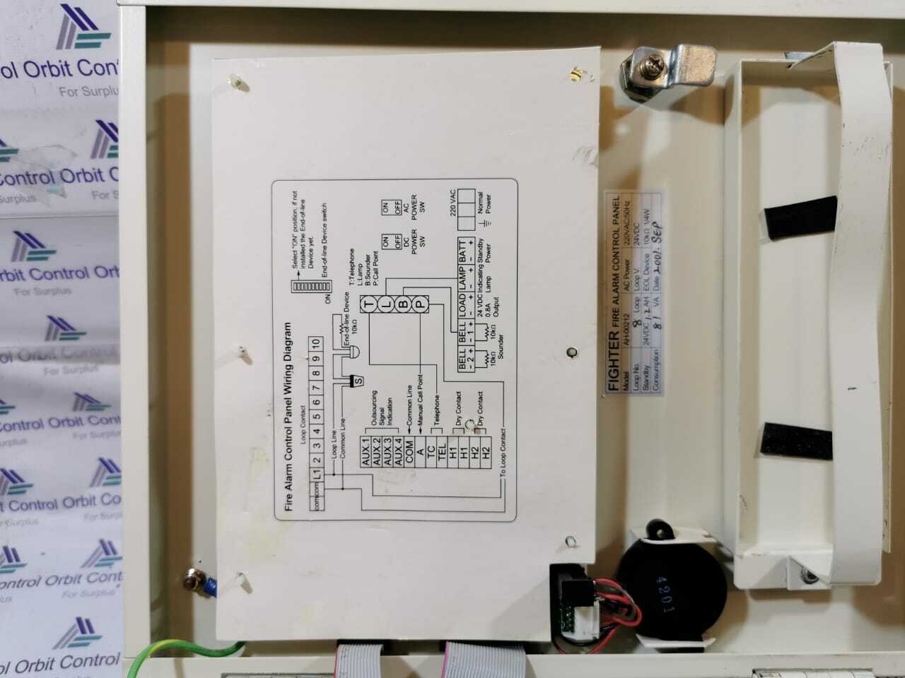 FIGHTER AH-00212 FIGHTER FIRE ALARM CONTROL PANEL AH-00212- WITH OLD 5