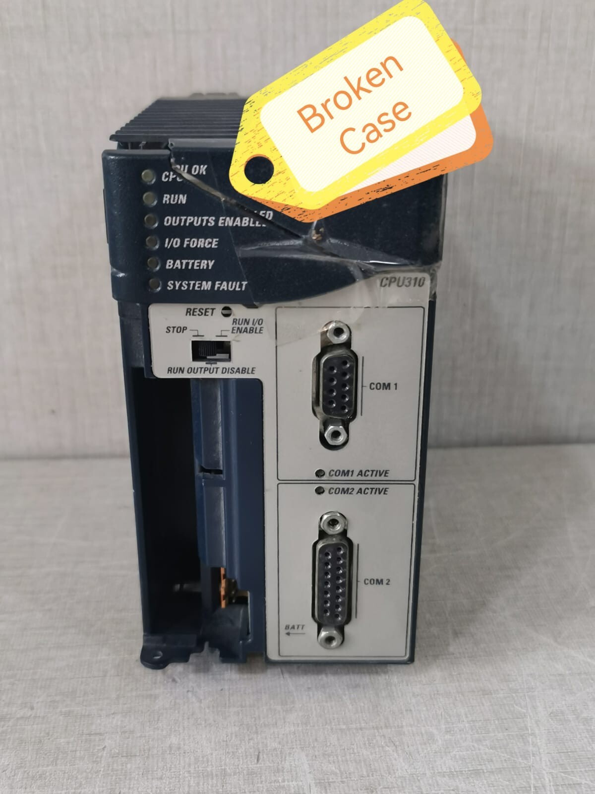 GE FANUC CPU310 SYSTEM IC695CPU310-DK TWO SERIAL PORTS RX3i - Broken Case