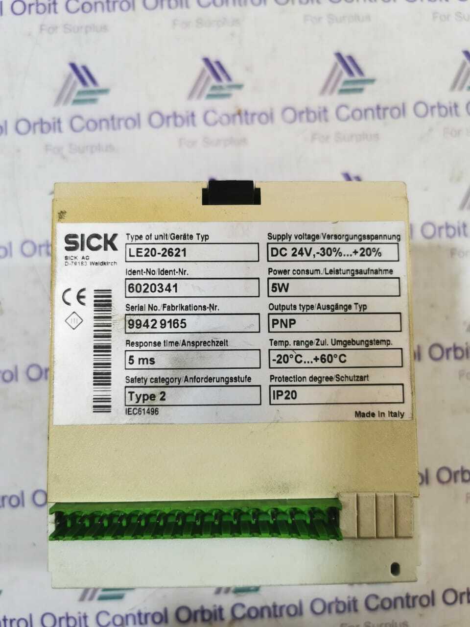 SICK LE-20 SICK LE 20 Safety Switching Amplifier LE20-2621 4