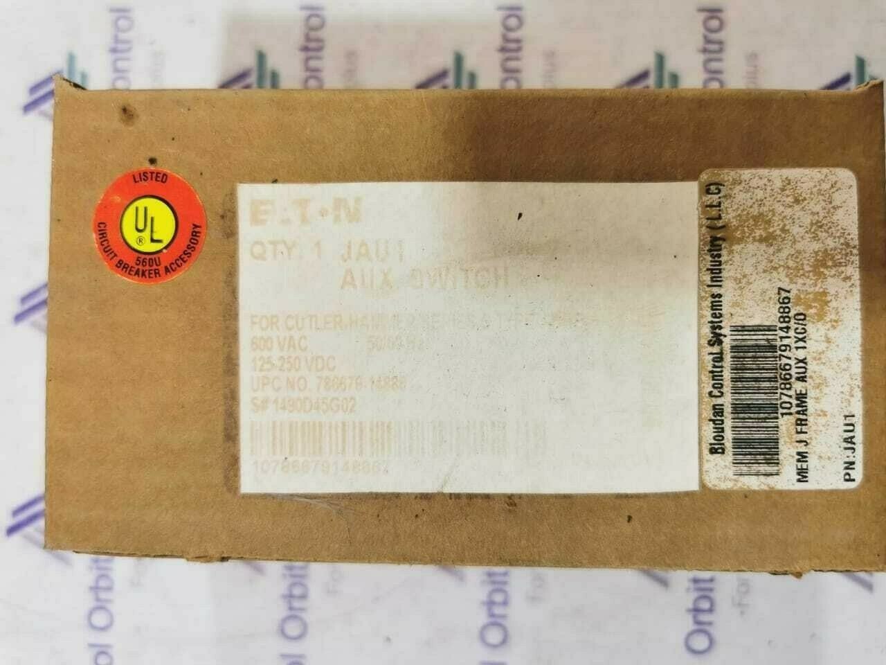 Eaton JAU1 JAU1 CUTLER HAMMER A1X2RTK MEM J FRAME AUX 1XC/0 5