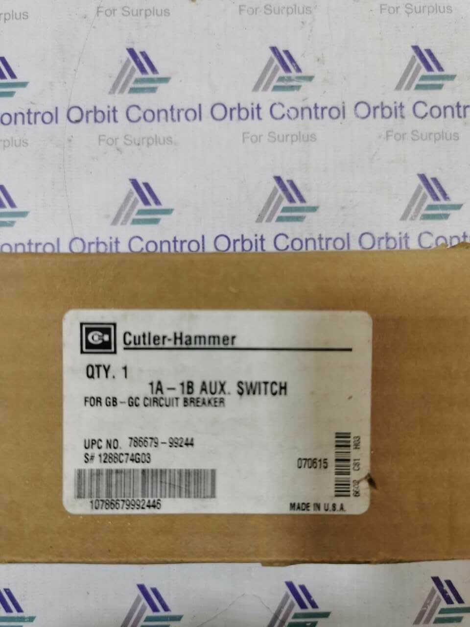 Eaton 1A-1B-AUX CUTLER HAMMER 1A-1B AUX SWITCH FOR GB-GC CIRCUIT BREAKER 1288C73G03 4