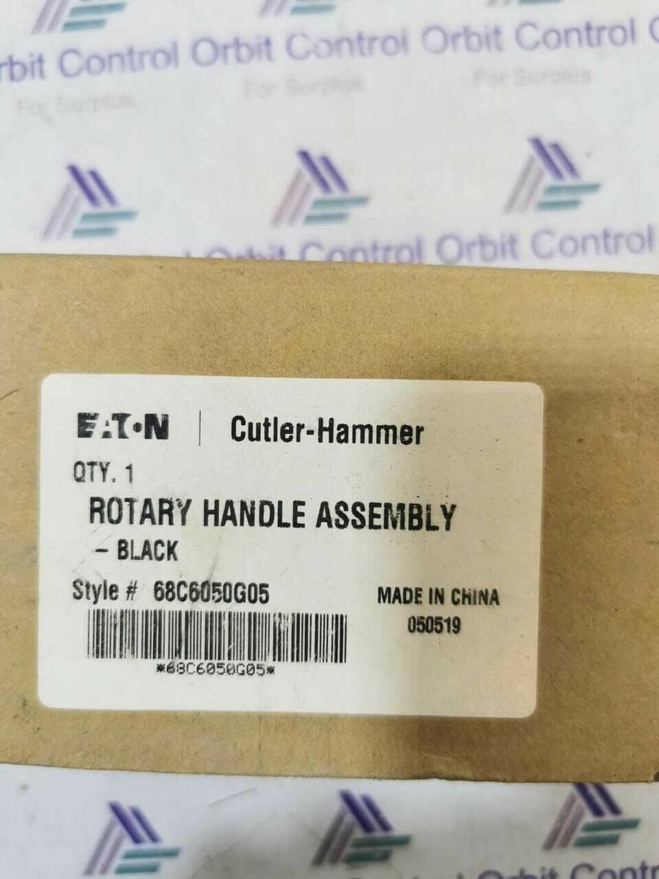 CUTLER HAMMER ROTARY HANDLE ASSEMBLY-BLACK 68C6050G05
