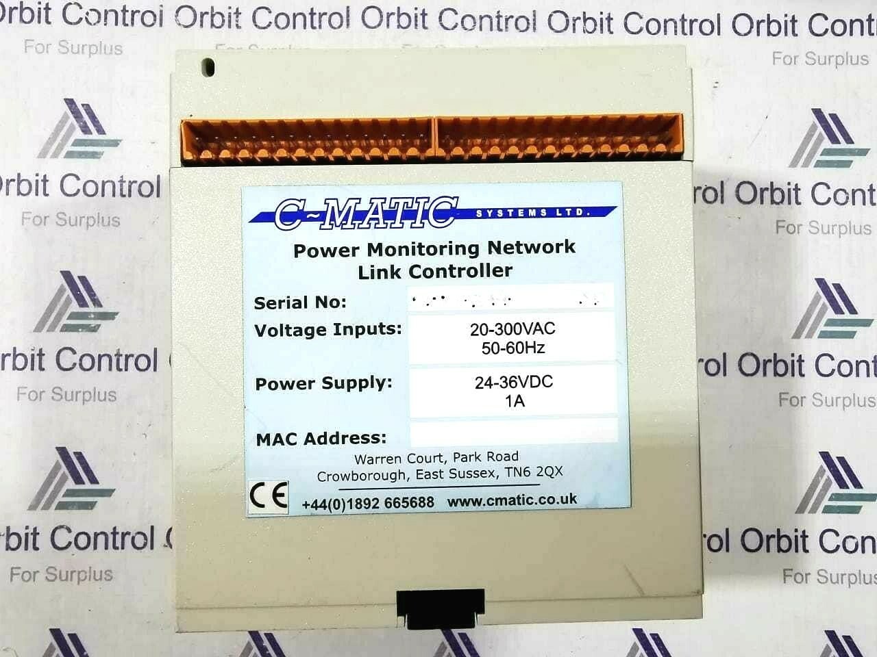 C-MATIC 20-300vac 50-60Hz C-MATIC Power Monitoring Network Link Controller 20-300vac 50-60Hz 2