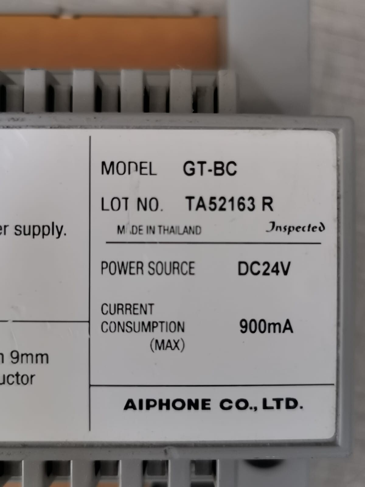 Aiphone GT-BC AIPHONE GT-BC Series Audio Bus Control Unit 2