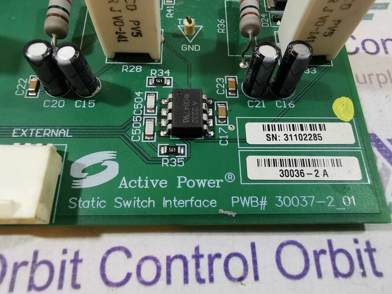 ACTIVE POWER STATIC-SWITCH-INTERFACE Active Power Static Switch Interface PWB# 30037-2_01 2