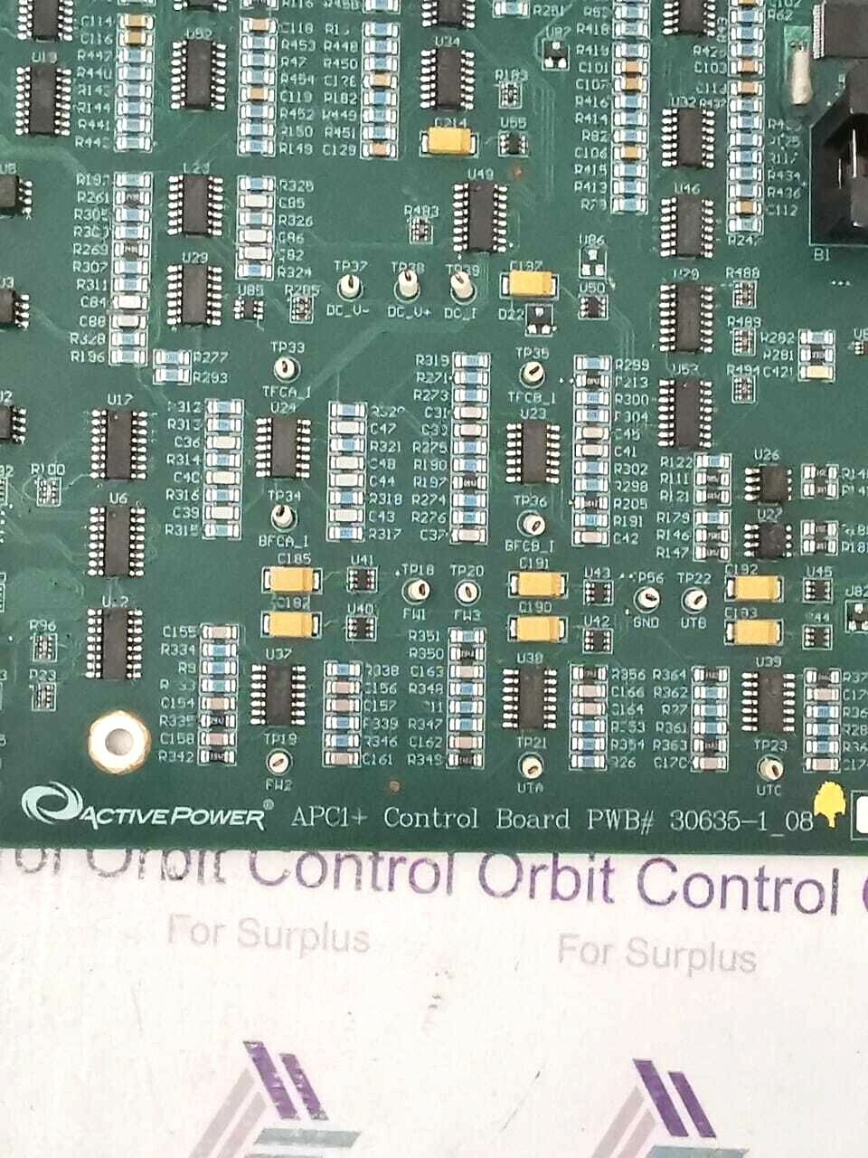 ACTIVEPOWER APC1-CONTROL-BOARD Active Power APC1 Control Board PWB# 30635-1_08 4