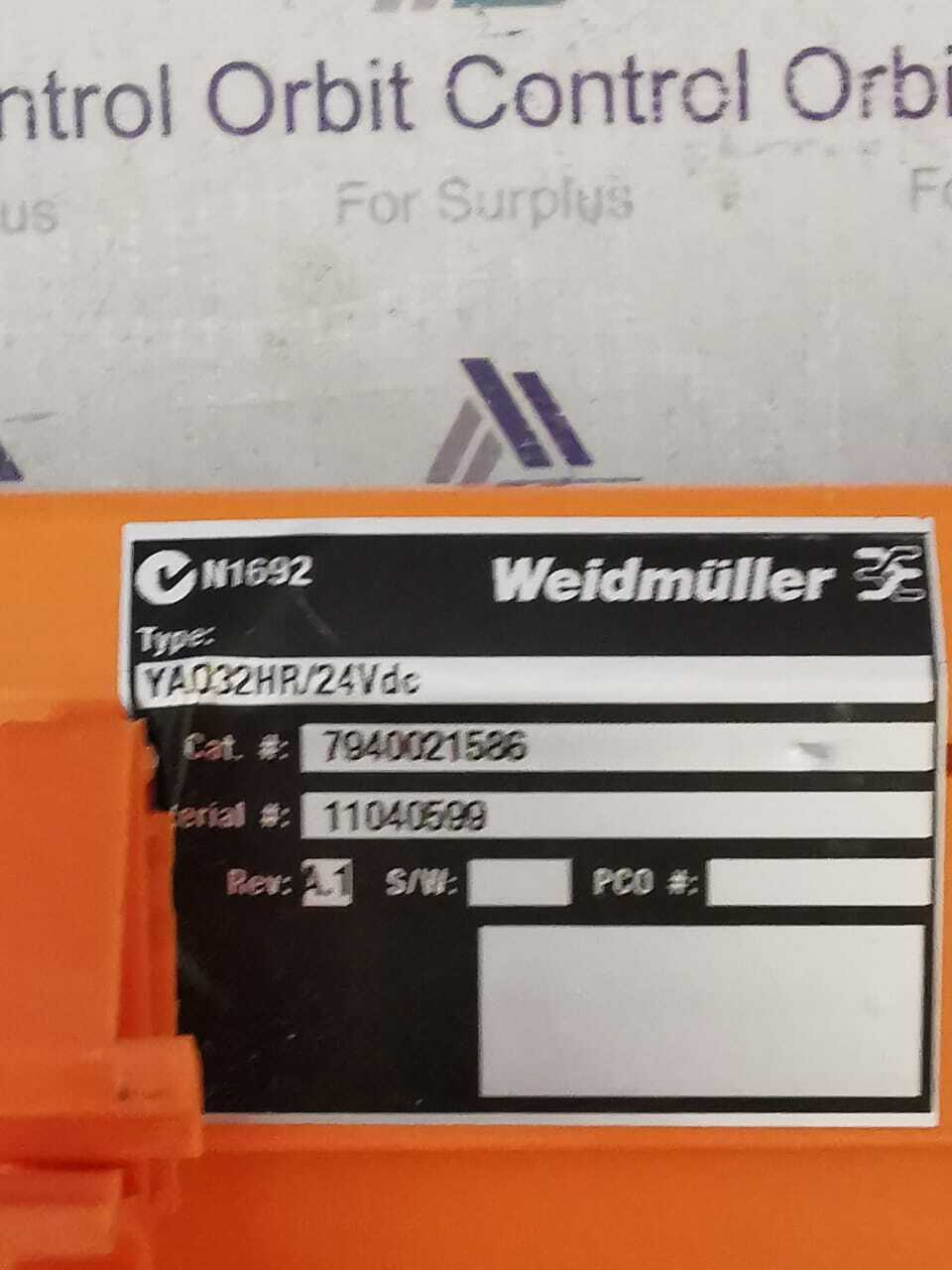 Weidmuller YA032HR Weidmuller YA032HR / 24Vdc Relay module 7