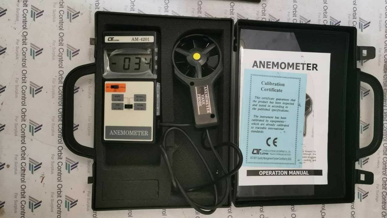 LUTRON AM-4201 DIGITAL ANEMOMETER LUTRON AM-4201 PORTABLE WIND SPEED RUNNER METER 2