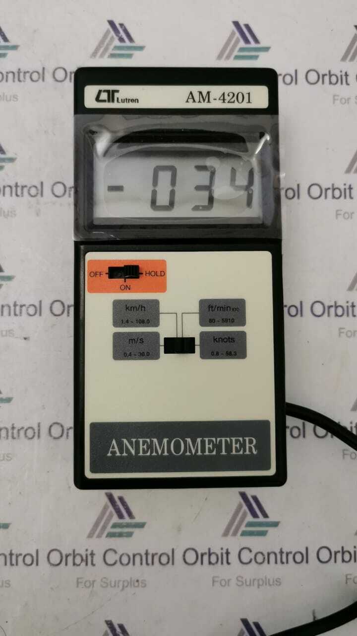 DIGITAL ANEMOMETER LUTRON AM-4201 PORTABLE WIND SPEED RUNNER METER