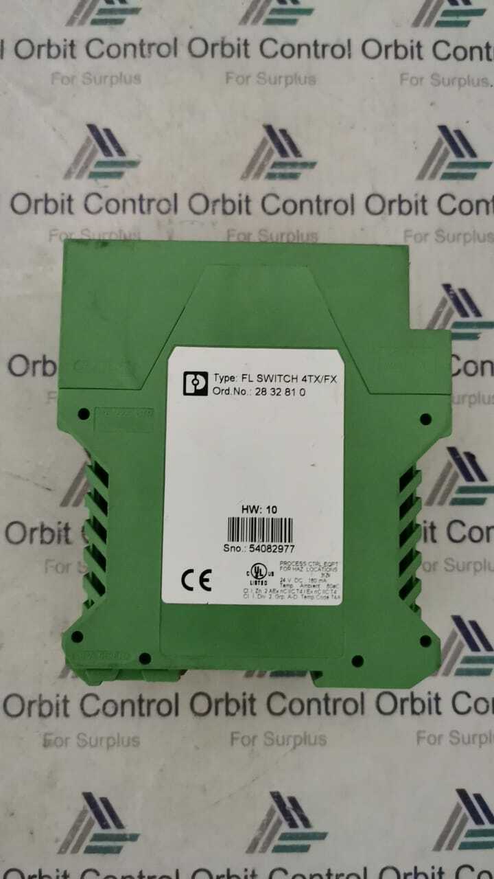Phoenix Contact FL-SWITCH-4TXFX Phoenix Contact FL SWITCH 4TX/FX Industrial Ethernet Switch 2832810 3