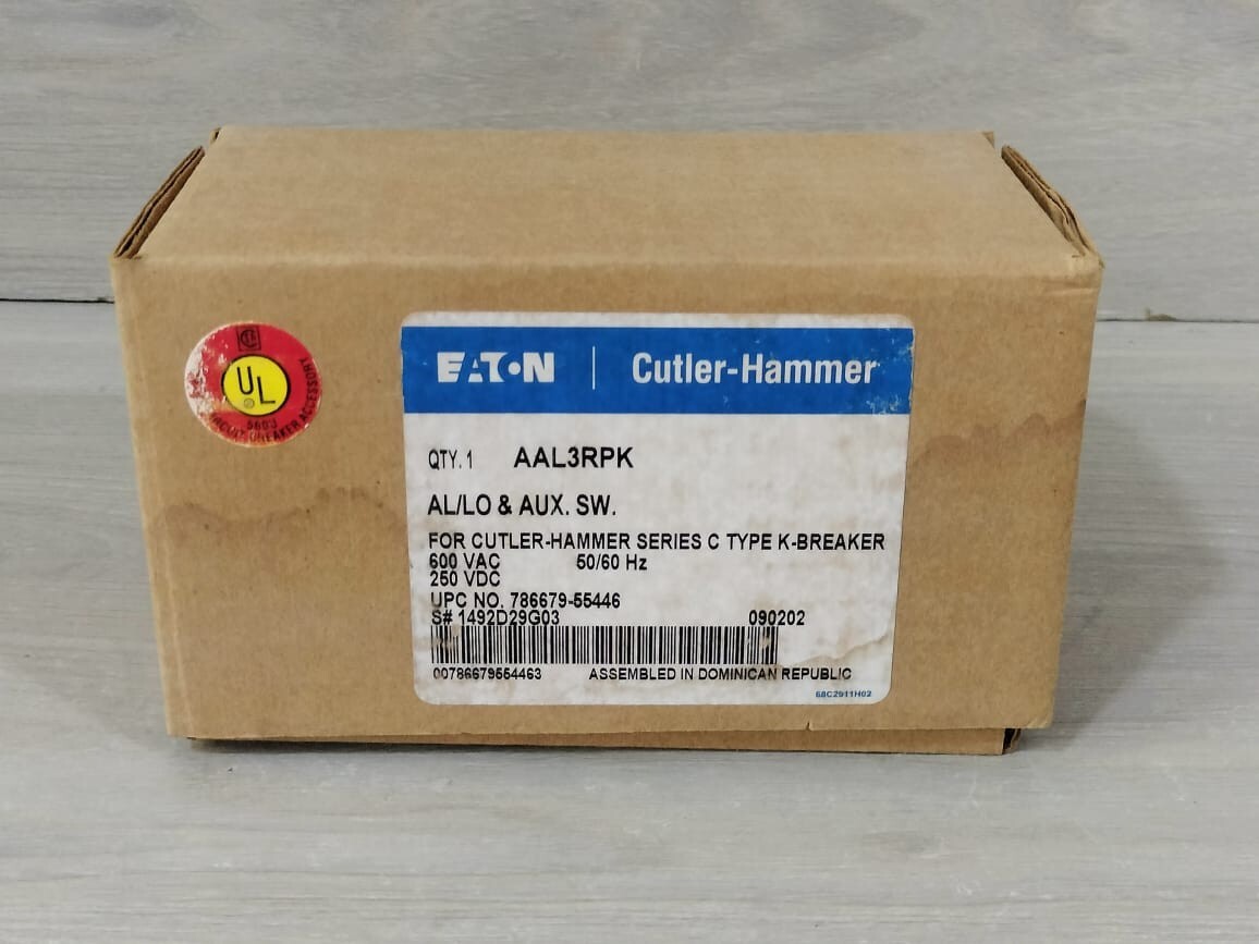 Eaton 1492D29G03 EATON AAL3RPK AL/LO&AUX.SW FOR CUTLER-HAMMER SER.C TYPE K-BREAKER 1492D29G03 8