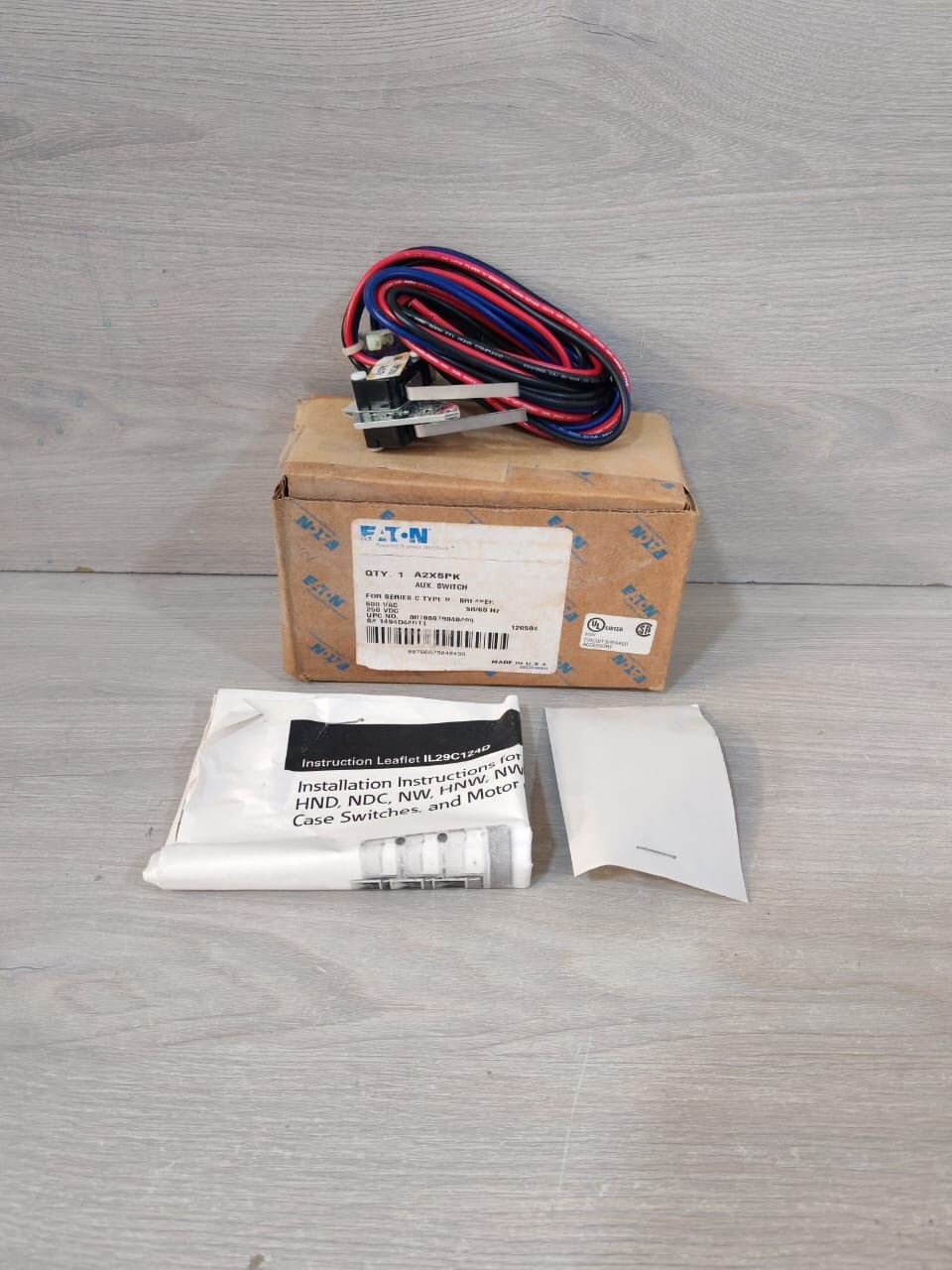 Eaton A2X5PK, 1494D44G1 EATON A2X5PK AUX.SWITCH FOR SERIES C TYPE N-BREAKER 1494D44G1 6