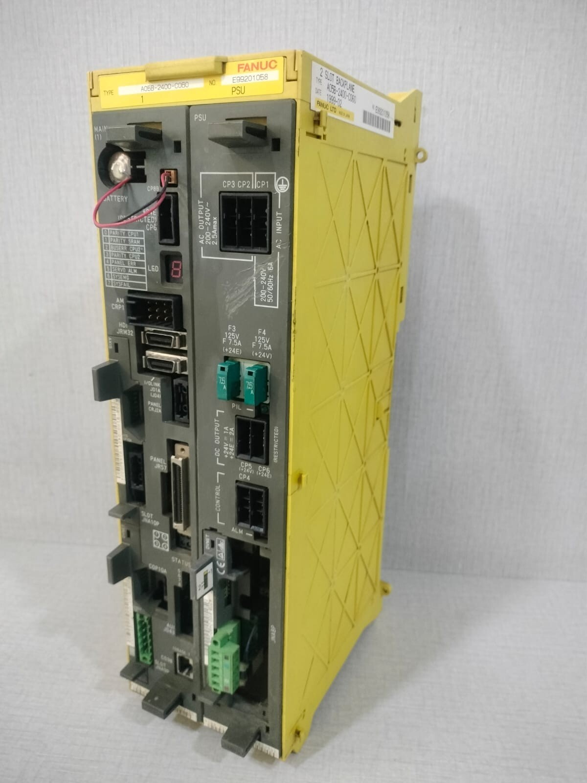 Fanuc A05B-2400-C060 FANUC A05B-2400-C060 / E99201058 2 SLOT BACKPLANE 4