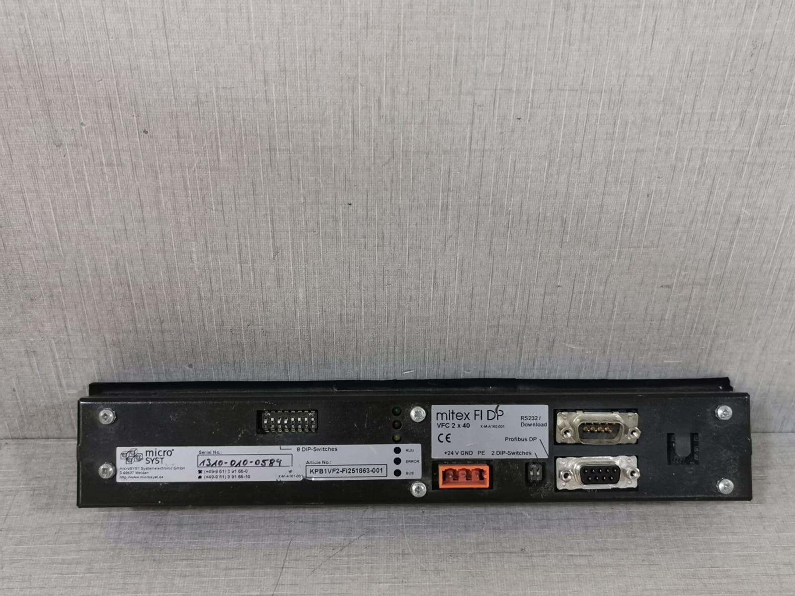 microSYST FI-DP-VFC-2-X-40 microSYST Mitex FI DP VFC 2 x 40 Alphanumeric Display 6