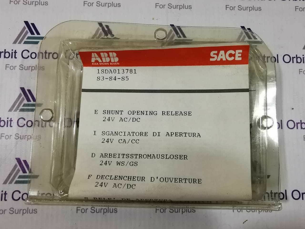ABB 1SDA013781 ABB SACE 1SDA013781 S3-S4-S5 SHUNT OPENING RELEASE 24V-50/60HZ 4