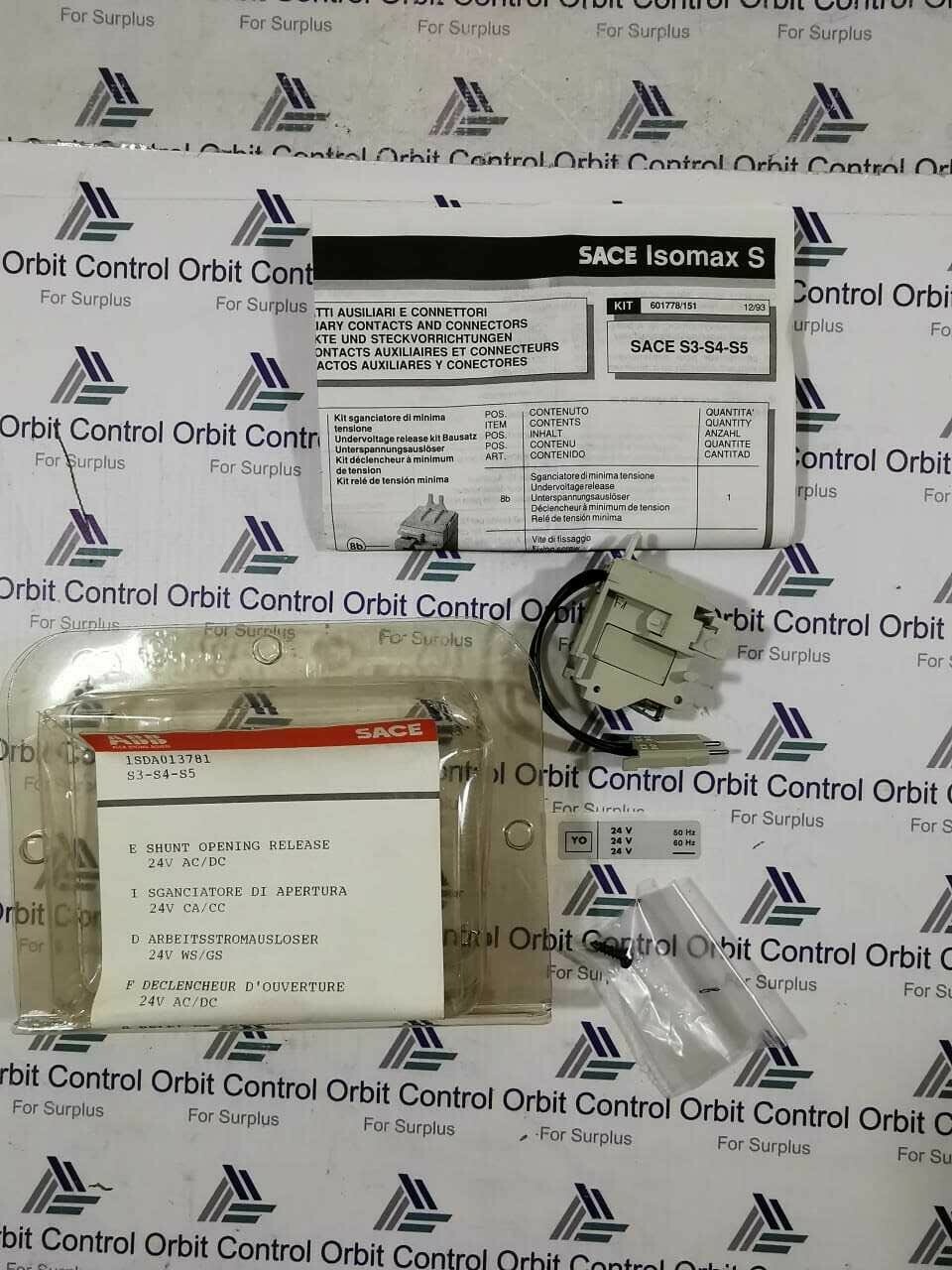 ABB 1SDA013781 ABB SACE 1SDA013781 S3-S4-S5 SHUNT OPENING RELEASE 24V-50/60HZ 6